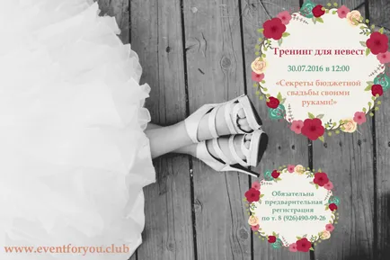Mesterkurzusok menyasszony, eventforyou