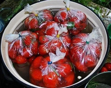 A pácolt paradicsomot a csomagot, nagyon finom!