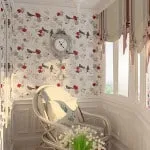 Anyagok befejező erkély burkolás, a falak, a loggia