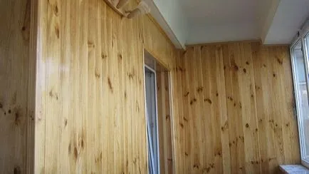 Anyagok befejező erkély burkolás, a falak, a loggia
