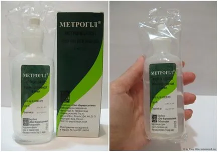 Metrogil csepegtet alkalmazva