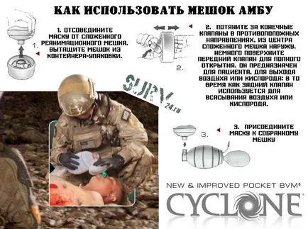 Ambu zsák ciklon zseb BVM (taktikai szivattyú a gépi lélegeztetés), Surv 24 blogok