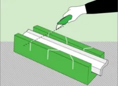 A telepítés és lábazat a felső technológia jellemzői