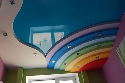 Multi-level mennyezet - különösen szerelése saját kezűleg