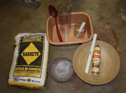 Lehet, hogy egy gomba cement a kertben saját kezűleg