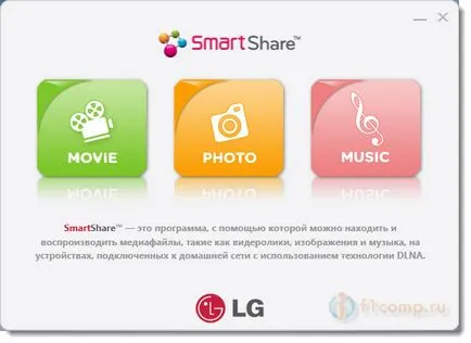 A DLNA (smart share) a TV LG Smart TV
