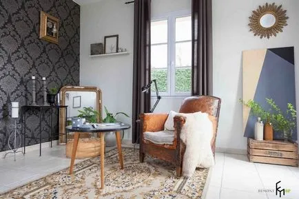 Tapéta a nappaliban 100 legjobb fotók ötletek design, dekoráció a falak tapéta a fotó