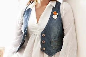 Abból, amit viselni női farmer mellény, stylist tippeket és képek (képek) Abból, amit viselni női farmer mellény, tippeket és fotó stylist