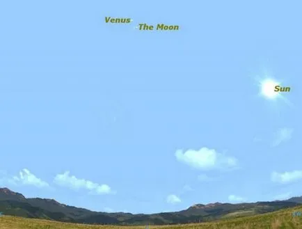Ma délután az égen látható Venus (lehetséges) Ma délután az égen látható Venus