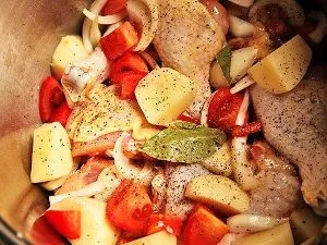 Csirkecomb burgonya egy lépésről lépésre recept multivarka