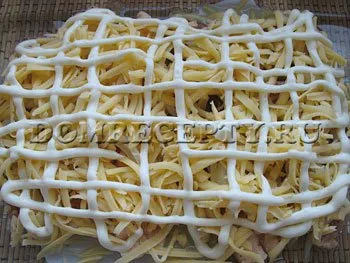 Karaj burgonyával és sajttal kemencében recept egy fotó