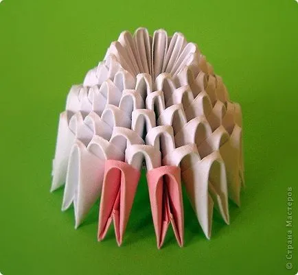 Origami hattyú ki egy osztály mester modulok kezdőknek és video (Swan) Origami hattyú modul mester osztályt kezdők és videó