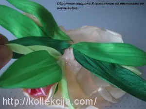 Bazsarózsa szatén szalagok (szövet virágok) Bazsarózsa szatén szalagok