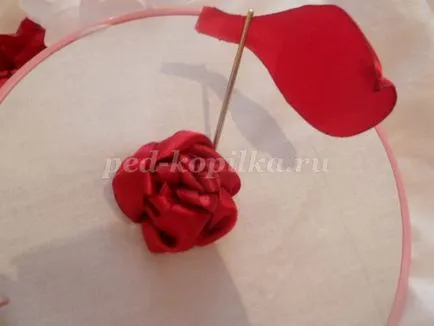 Bazsarózsa szatén szalagok (szalagkimenethez tűszúrás) Bazsarózsa szatén szalagok