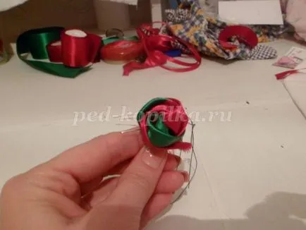 Bazsarózsa szatén szalagok (szalagkimenethez tűszúrás) Bazsarózsa szatén szalagok