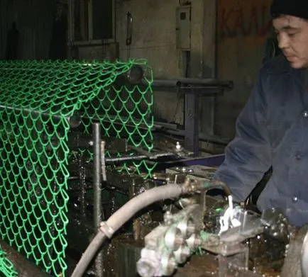 Weaving láncszem kerítés