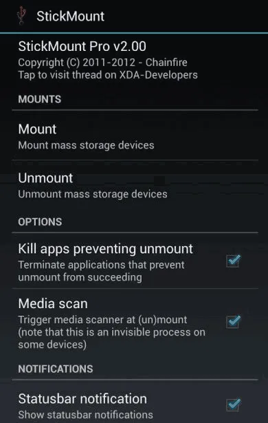 Csatlakozó USB meghajtót a smartphone Android