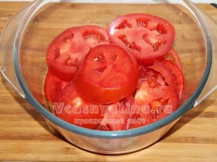Paradicsom sült sajttal kemencében recept egy fotó