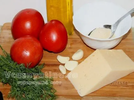Paradicsom sült sajttal kemencében recept egy fotó