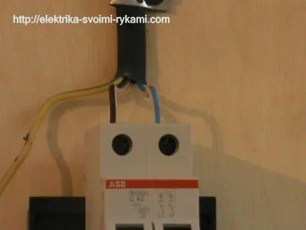 Részletes utasításokat, hogyan kell csatlakoztatni a megszakító (használt hálózati V) Részletes utasításokat, hogyan kell csatlakoztatni a megszakító