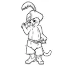 Színező Puss in Boots