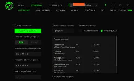 Razer Game Booster mi ez a program, és hogy szükséges-e