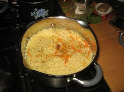 Recept pilaf, vagy hogyan lehet egy pilaf morzsolódó