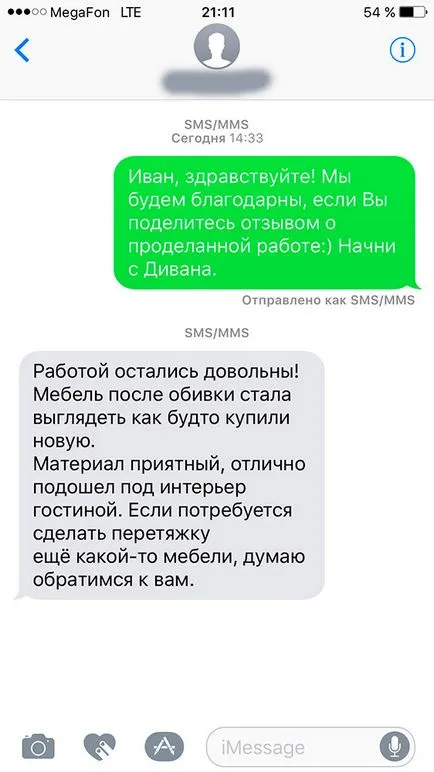 Javítás kanapén otthon Moszkvában olcsó