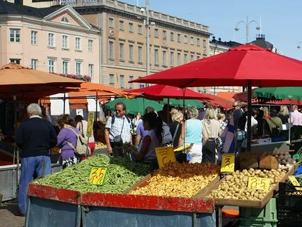 A piac, mint egy hely a találkozó állampolgárok
