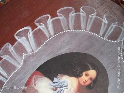 Döntetlen a csipke decoupage papír, ország művészek