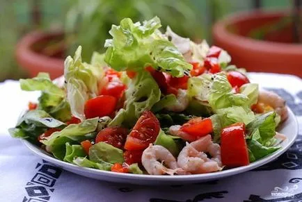 Saláta garnélarák és paradicsom-lépésben receptek közül választhat (gramm kalória kcal) Saláta garnélarák és paradicsom-lépésben receptek közül lehet választani