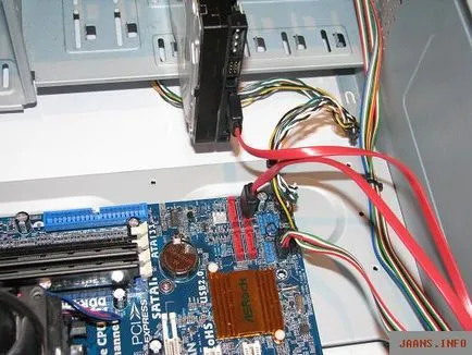 számítógép összeszerelés, a 3 vezetékek (Windows telepítése) Hardver beszerelése 3 vezetékes csatlakozás
