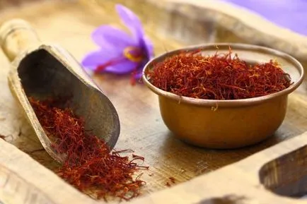 Saffron hasznos tulajdonságok, mint a bevétel