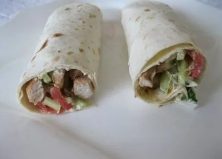 Shawarma otthon csirke recept lépésről lépésre fotók (kb kalória kcal) Shawarma otthon csirke recept lépésről lépésre fotók