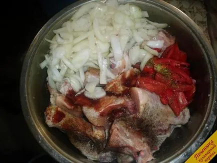 Nyárs csirke pácolt 20 percig (Step recept fotó) (csirke) Skewers pácolt csirkemellfilé 20 percig (lépésről lépésre recept fotókkal)