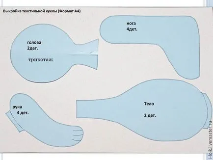 Varró textil baba saját kezűleg