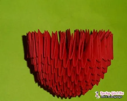 szív origami