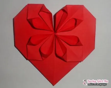 szív origami