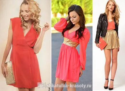 A színek kombinációja a ruha korall - Kép, Beauty Box