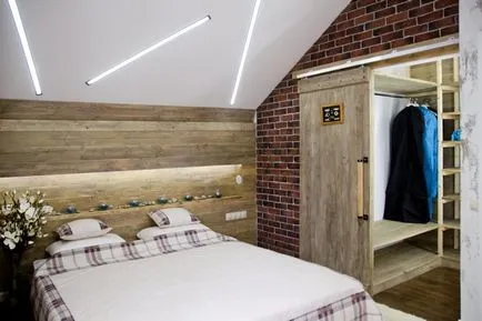 Hálószoba a tetőtérben szokatlan ötleteket, design, fotók enteriőrök (fotó) Hálószoba a tetőtérben szokatlan ötleteket, design, belső képek