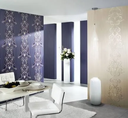 Modern design tapéta színe, anyaga, ár (tapéta design párosul) Modern design tapéta színe, anyaga, ár