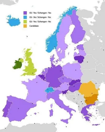 Az országok listája a schengeni övezet - a schengeni vízum (Schengen) Az országok listája a schengeni övezet - a schengeni vízum