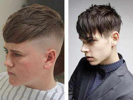 Stílusos hajvágás tini fiú fotó (elegáns) Stílusos hajvágás tini fiúk fotó