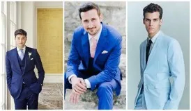 Esküvő kék fotó menyasszony és a vőlegény, dekoráció a terem