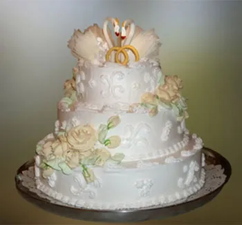 Esküvői torta a kezüket - egy recept, hogyan kell díszíteni, fotó és videó