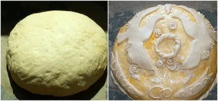 Esküvői cipó a kezét - egy recept fotó (fotó) Esküvői cipó a kezét - egy recept egy fotó