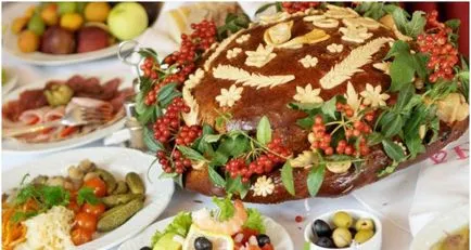 Esküvői cipó a kezét - egy recept fotó (fotó) Esküvői cipó a kezét - egy recept egy fotó