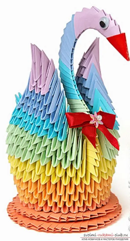 Vezetői létrehozása moduláris origami hattyú papír kezdőknek (papír) Vezetői létrehozása moduláris origami hattyú papír kezdőknek