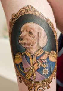 Tetoválás kutyák (érték, vázlatok, fényképek), tattoofotos