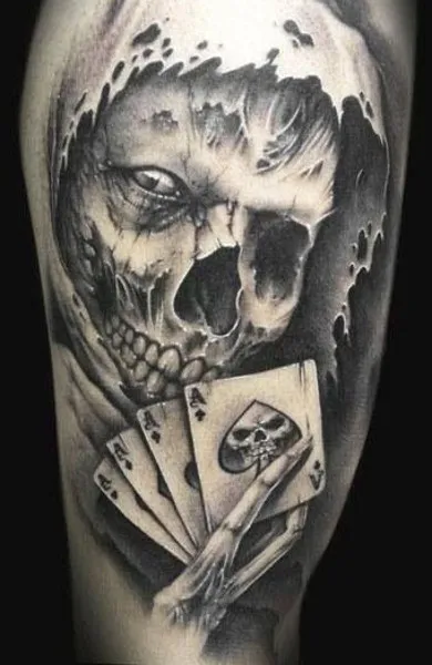 Tattoo ász, az érték és fotó ász tetoválás